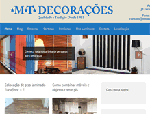 Tablet Screenshot of mtdecoracoes.com.br